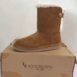 Koolaburra by UGG Jordina Suede Button Short Boots
